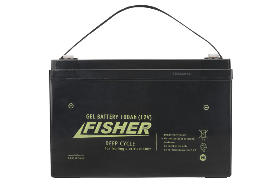  Аккумулятор для лодочного электромотора Fisher 100AH GEL в .