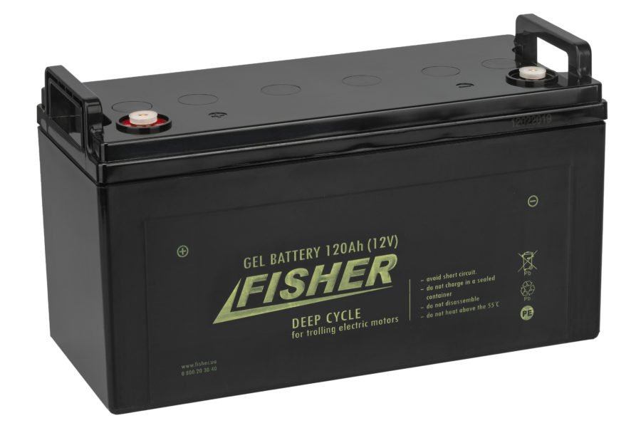 Аккумулятор для лодочного электромотора Fisher 120AH GEL уценка