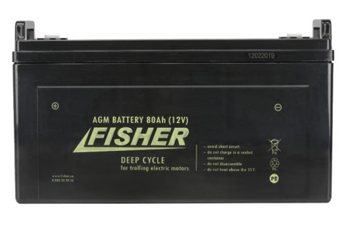 Аккумулятор для лодочного электромотора Fisher 80AH AGM