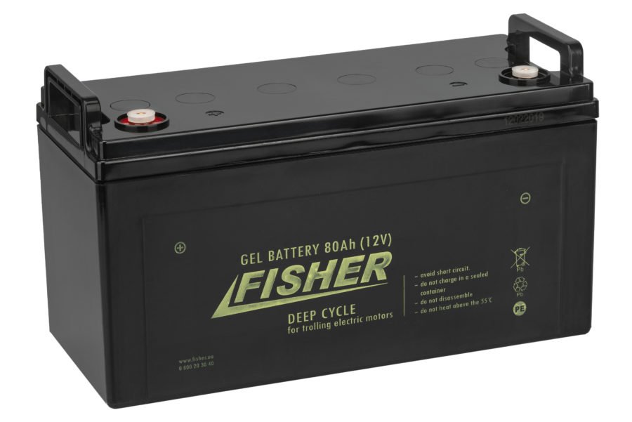 Аккумулятор для лодочного электромотора Fisher 80AH GEL F