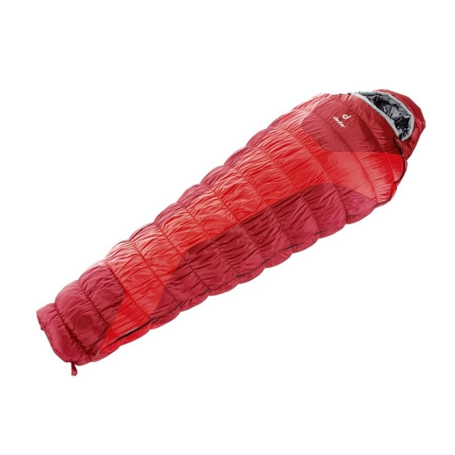 Спальный мешок Deuter Exosphere -4 ° L, fire-cranberry, правый