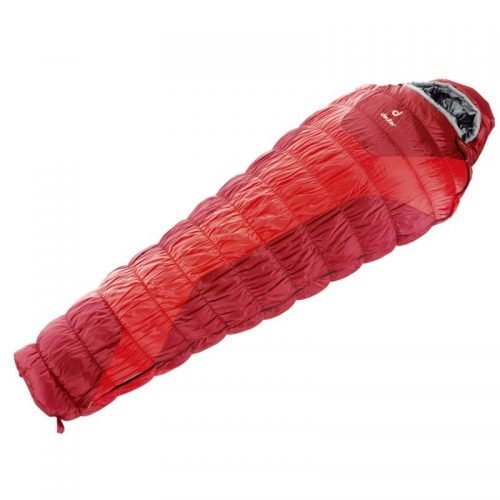 Спальный мешок Deuter Exosphere -4 ° SL, fire-cranberry, левый