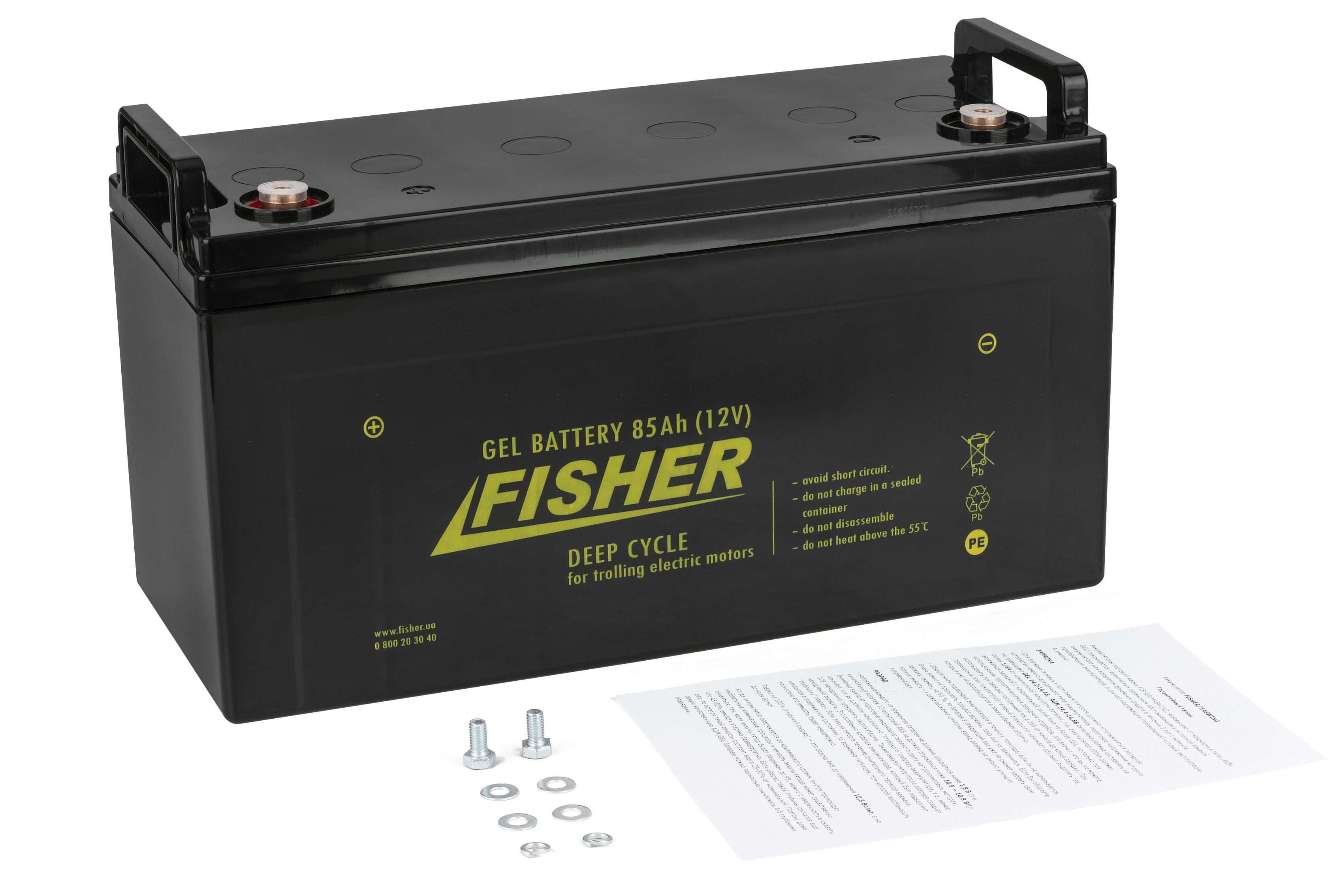  Аккумулятор для лодочного электромотора Fisher 85AH GEL в .